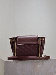 YSL Mini Nolita In Lambskin Red Wine 18x13x6cm - 6
