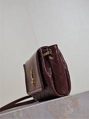 YSL Mini Nolita In Lambskin Red Wine 18x13x6cm - 4