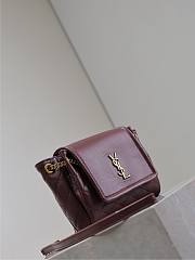 YSL Mini Nolita In Lambskin Red Wine 18x13x6cm - 2