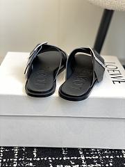 Loewe Petal Belt Flat Sandal Black Vegetable-tanned - 5