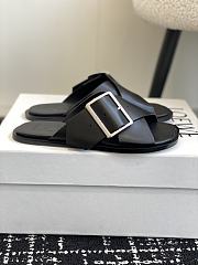 Loewe Petal Belt Flat Sandal Black Vegetable-tanned - 4