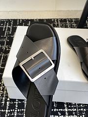 Loewe Petal Belt Flat Sandal Black Vegetable-tanned - 3