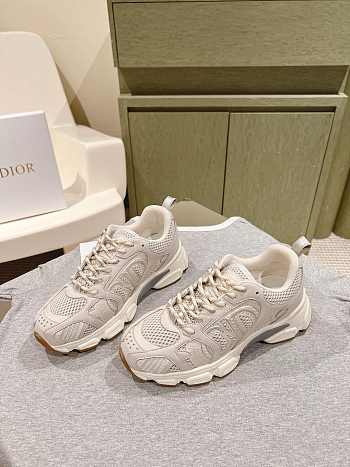 Dior Chrono Sneaker Beige Mesh Suede