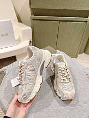 Dior Chrono Sneaker Beige Mesh Suede - 3