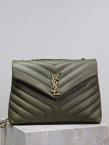 YSL Loulou Bag Green Gold 31cm