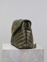 YSL Loulou Bag Green Gold 31cm - 6
