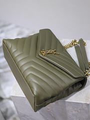 YSL Loulou Bag Green Gold 31cm - 5