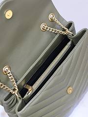 YSL Loulou Bag Green Gold 31cm - 3