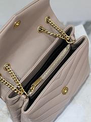 YSL Small Loulou Bag Nude Gold 23x17x9cm - 3