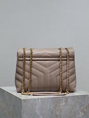 YSL Small Loulou Bag Nude Gold 23x17x9cm - 2