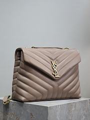 YSL Loulou Bag Nude Gold 31cm - 4