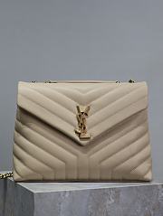 YSL Loulou Bag Beige Gold 31cm - 1