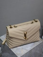 YSL Loulou Bag Beige Gold 31cm - 6