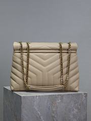 YSL Loulou Bag Beige Gold 31cm - 2