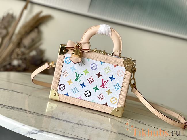 Louis Vuitton LV x TM Petite Valise White Bag 22.5x17.5x11cm - 1