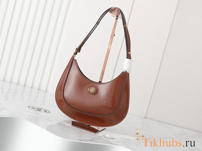 Tory Burch Robinson Spazzolato Brown Bag 27x20x7cm - 1