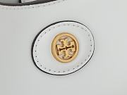 Tory Burch Robinson Spazzolato White Bag 27x20x7cm - 5