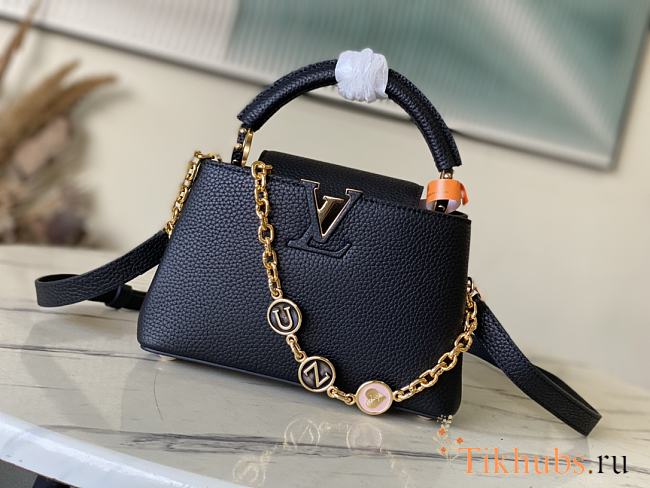 Louis Vuitton LV Capucines Black 23.5x14x8cm - 1