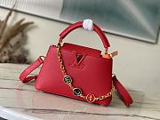 Louis Vuitton LV Capucines Red 23.5x14x8cm - 1