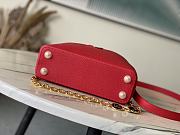 Louis Vuitton LV Capucines Red 23.5x14x8cm - 4