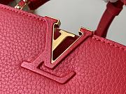 Louis Vuitton LV Capucines Red 23.5x14x8cm - 2