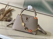 Louis Vuitton LV Capucines Grey 23.5x14x8cm - 1