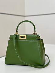 Fendi Peekaboo ISeeU Petite Bag Green 23x9x20cm - 1