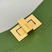 Fendi Peekaboo ISeeU Petite Bag Green 23x9x20cm - 5