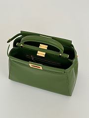 Fendi Peekaboo ISeeU Petite Bag Green 23x9x20cm - 3