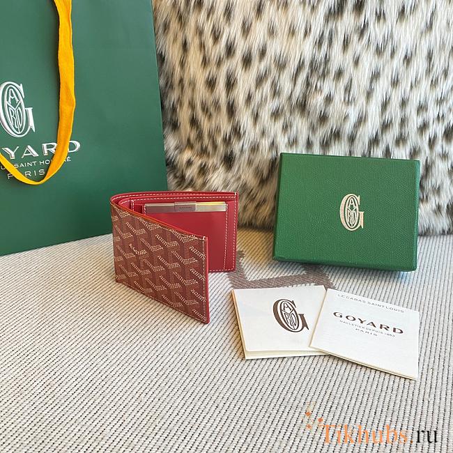 Goyard Saint-Florentin Wallet Red 10.5x2.4x12cm - 1