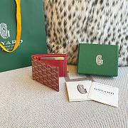 Goyard Saint-Florentin Wallet Red 10.5x2.4x12cm - 1