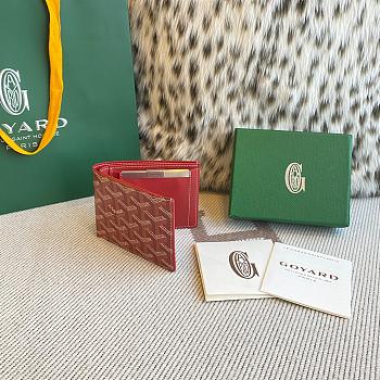 Goyard Saint-Florentin Wallet Red 10.5x2.4x12cm