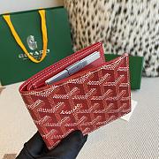 Goyard Saint-Florentin Wallet Red 10.5x2.4x12cm - 4