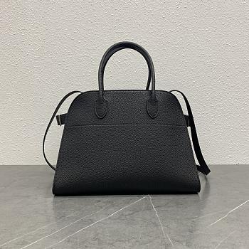 The Row Margaux Bag 12 Black Calfskin 32x17.5x24.5cm