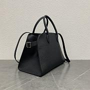 The Row Margaux Bag 12 Black Calfskin 32x17.5x24.5cm - 2