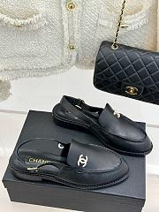 Chanel Black Sandal Flat - 1