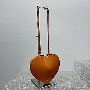 Alaia Le Coeur Shoulder Bag Brown 21x17x5cm - 6