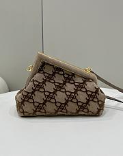 Fendi First Small Bag Velvet FF Logo 26x9.5x18cm - 4