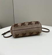 Fendi First Small Bag Velvet FF Logo 26x9.5x18cm - 2