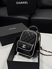 Chanel 25p Backpack Black Lambskin 18x13x9cm - 1