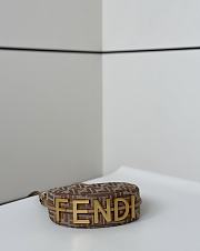 Fendi Fendigraphy Mini Beige FF Fabric Bag 20x13x7.5cm - 6