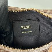 Fendi Fendigraphy Mini Beige FF Fabric Bag 20x13x7.5cm - 3