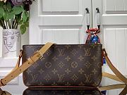 Louis Vuitton LV Trotteur Monogram Shoulder Bag 25x13x7.5cm - 1