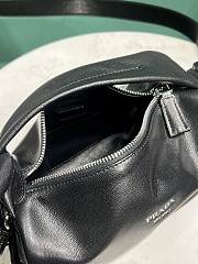 Prada Nappa Leather Shoulder Bag Black 24x11x11cm - 6