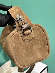 Prada Suede Brown Shoulder Bag 24x11x11cm - 6