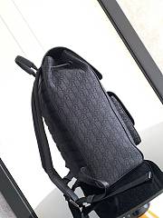 Dior Saddle Backpack With Flap Black 41x26.5x14.5cm - 3