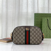 Gucci Ophidia Small Crossbody Bag Brown 24x15x7cm - 1