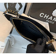 Chanel Caviar Timeless CC Pochette Black 25x14x5cm - 6