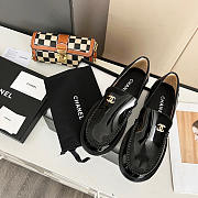 Chanel CC Patent Leather Loafers Black - 4