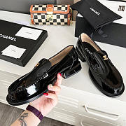 Chanel CC Patent Leather Loafers Black - 2